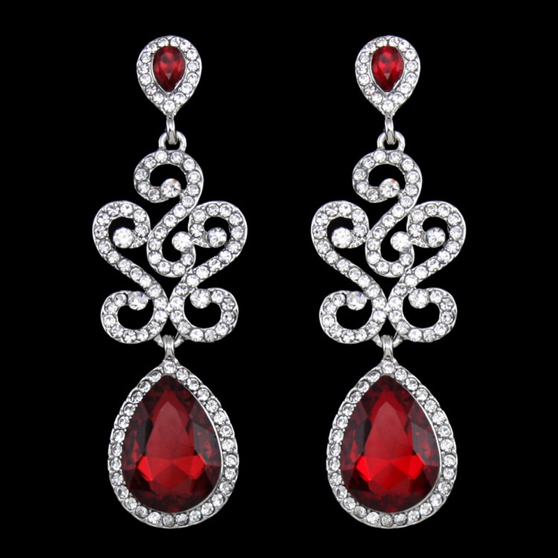 Alloy Fashion Geometric earring  red  Fashion Jewelry NHAS0585red