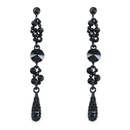 Imitated crystalCZ Korea Geometric earring  black  Fashion Jewelry NHAS0591blackpicture12