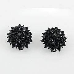 Alloy Fashion Sweetheart earring  (black)  Fashion Jewelry NHAS0608-black