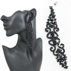 Alloy Fashion Tassel earring  (black)  Fashion Jewelry NHAS0616-black