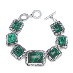 Alloy Vintage Geometric bracelet  (green)  Fashion Jewelry NHAS0618-green