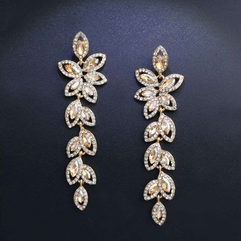 Imitated crystalCZ Fashion Tassel earring  Alloy  Fashion Jewelry NHAS0628Alloy
