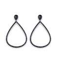 Imitated crystalCZ Simple Geometric earring  black  Fashion Jewelry NHAS0484blackpicture18