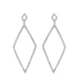 Imitated crystalCZ Simple Geometric earring  black  Fashion Jewelry NHAS0506blackpicture8