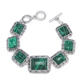 Alloy Vintage Geometric bracelet  green  Fashion Jewelry NHAS0618greenpicture4