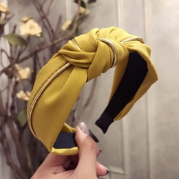 Cloth Korea Bows Hair accessories  yellow  Fashion Jewelry NHSM0253yellowpicture1