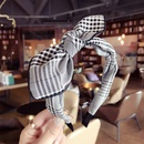 Cloth Simple Bows Hair accessories  Black and white grid  Fashion Jewelry NHSM0255Blackandwhitegridpicture1