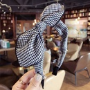 Cloth Simple Bows Hair accessories  Black and white grid  Fashion Jewelry NHSM0255Blackandwhitegridpicture2