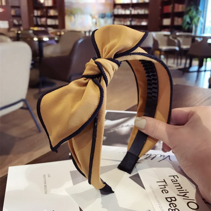 Cloth Simple Bows Hair accessories  yellow  Fashion Jewelry NHSM0260yellow