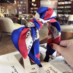 Cloth Simple Bows Hair accessories  (Letter blue)  Fashion Jewelry NHSM0283-Letter-blue