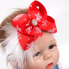 Cloth Fashion Bows Hair accessories  (Christmas feather)  Fashion Jewelry NHWO0609-Christmas-feather