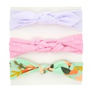 Foreign Trade Childrens Hair Accessories Set Series Baby Girl Elastic Printing Hair Band ThreePiece Headdress Wholesale Supplypicture6