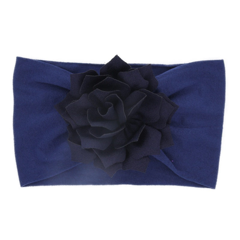 Cloth Fashion Geometric Hair accessories  Navy blue lotus leaf  Fashion Jewelry NHWO0743Navybluelotusleaf