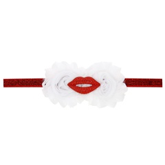Cloth Fashion Geometric Hair accessories  (Red lips)  Fashion Jewelry NHWO0805-Red-lips