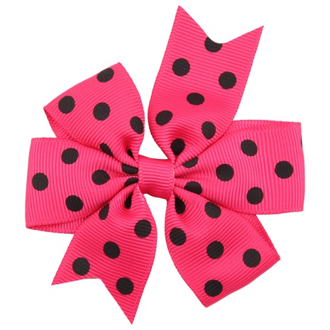 Cloth Fashion Bows Hair accessories  (Rose red dot)  Fashion Jewelry NHWO0809-Rose-red-dot's discount tags