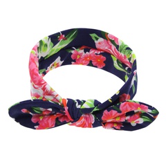 Cloth Fashion Bows Hair accessories  (Navy peony flower)  Fashion Jewelry NHWO0886-Navy-peony-flower