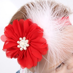 Cloth Fashion Flowers Hair accessories  (red)  Fashion Jewelry NHWO0935-red