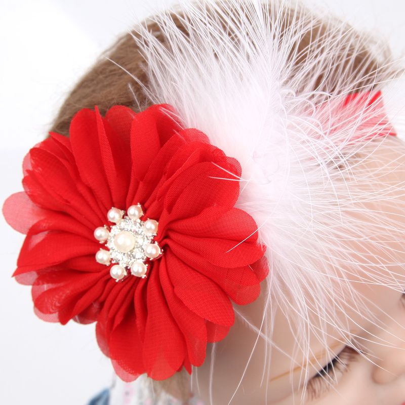 Cloth Fashion Flowers Hair accessories  red  Fashion Jewelry NHWO0935red