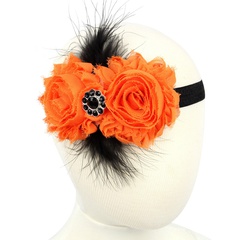 Cloth Simple Flowers Hair accessories  (Orange)  Fashion Jewelry NHWO0947-Orange