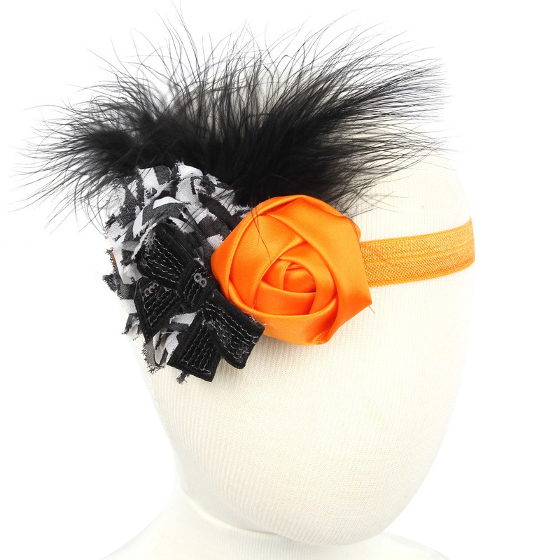 Cloth Fashion Flowers Hair accessories  Orange  Fashion Jewelry NHWO0949Orange