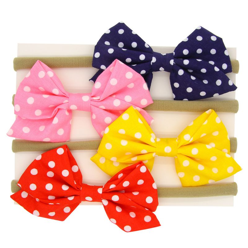 Cloth Fashion Bows Hair accessories  4color mixing  Fashion Jewelry NHWO09754colormixing