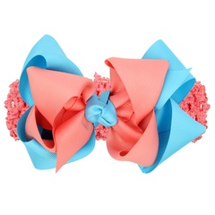 Cloth Fashion Flowers Hair accessories  (Watermelon red and blue wide hair band)  Fashion Jewelry NHWO1007-Watermelon-red-and-blue-wide-hair-band
