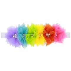 Alloy Fashion Flowers Hair accessories  (Rainbow color)  Fashion Jewelry NHWO1034-Rainbow-color