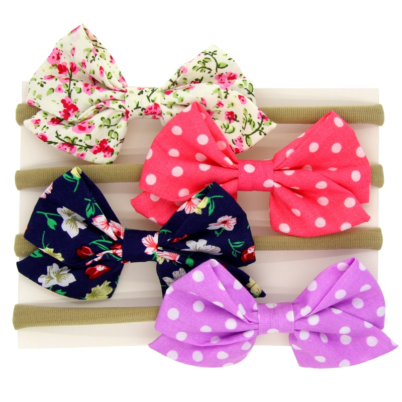 Cloth Fashion Bows Hair accessories  4color mixing  Fashion Jewelry NHWO11174colormixing