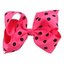 Cloth Fashion Bows Hair accessories  Rose red dot green  Fashion Jewelry NHWO1120Rosereddotgreenpicture4