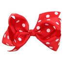 Cloth Fashion Bows Hair accessories  Rose red dot green  Fashion Jewelry NHWO1120Rosereddotgreenpicture6
