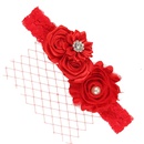 Cloth Fashion Flowers Hair accessories  red  Fashion Jewelry NHWO1128redpicture1