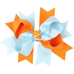 Cloth Fashion Flowers Hair accessories  (Orange blue)  Fashion Jewelry NHWO1135-Orange-blue