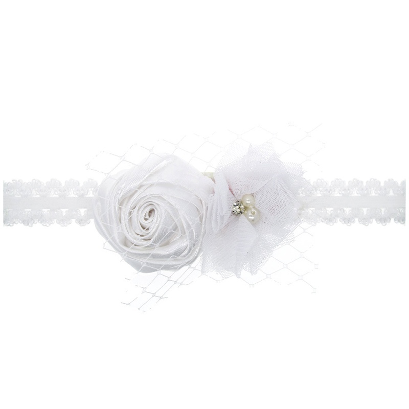 Cloth Fashion Flowers Hair accessories  white  Fashion Jewelry NHWO1149white