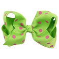 Cloth Fashion Bows Hair accessories  Rose red dot green  Fashion Jewelry NHWO1120Rosereddotgreenpicture46