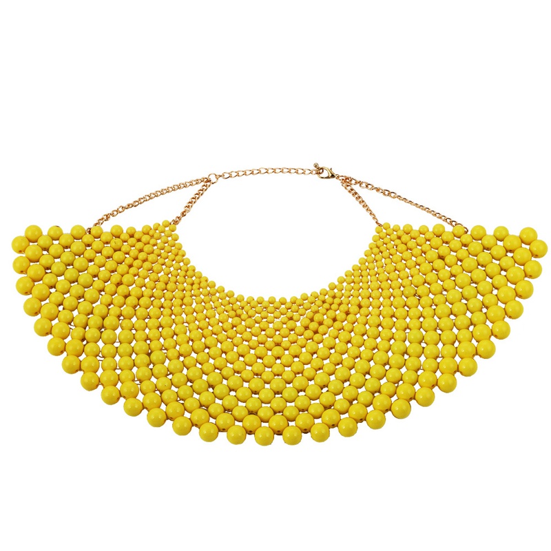 Acrylic Fashion Geometric necklace  yellow  Fashion Jewelry NHJQ11275yellow