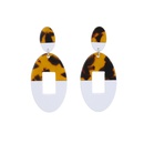 Acrylic Vintage Geometric earring  leopard print  Fashion Jewelry NHLL0307leopardprintpicture1