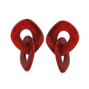 Plastic Vintage Geometric earring  red  Fashion Jewelry NHLL0338redpicture1