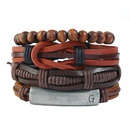 Leather Fashion bolso cesta bracelet  Fourpiece set  Fashion Jewelry NHPK2230Fourpiecesetpicture1