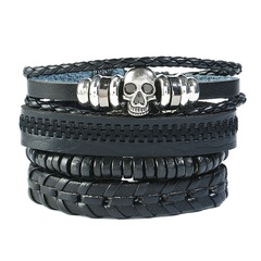Leather Fashion bolso cesta bracelet  (Four-piece set)  Fashion Jewelry NHPK2233-Four-piece-set