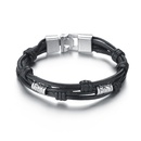 Leather Simple bolso cesta bracelet  black  Fashion Jewelry NHBQ1928blackpicture1