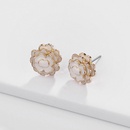 Alloy Fashion Flowers earring  white  Fashion Jewelry NHLU0606whitepicture1