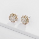 Alloy Fashion Flowers earring  white  Fashion Jewelry NHLU0606whitepicture3