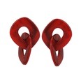 Plastic Vintage Geometric earring  red  Fashion Jewelry NHLL0338redpicture10