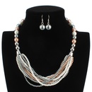 Beads Fashion Geometric necklace  white  Fashion Jewelry NHCT0454whitepicture2