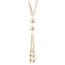 Imitated crystalCZ Fashion Geometric necklace  white  Fashion Jewelry NHCT0453whitepicture1