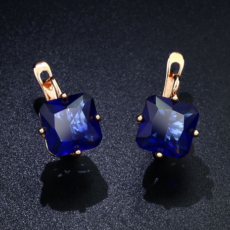 Imitated crystal&CZ Fashion Geometric earring  (blue)  Fashion Jewelry NHAS0258-blue's discount tags