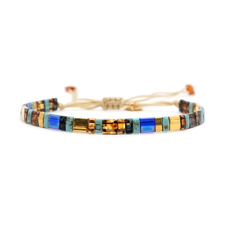 TILA mixed color beaded MIYUKI hand-woven bracelet NHGW157795's discount tags