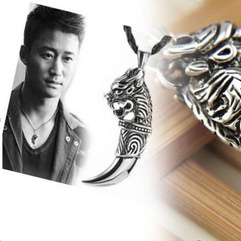 Korean fashion love couple titanium steel necklace NHDP158304
