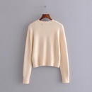 Fashion velvet bow knit sweater NHAM158466picture28