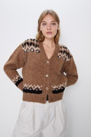 Printed jacket fashion temperament knit cardigan NHAM158473picture29